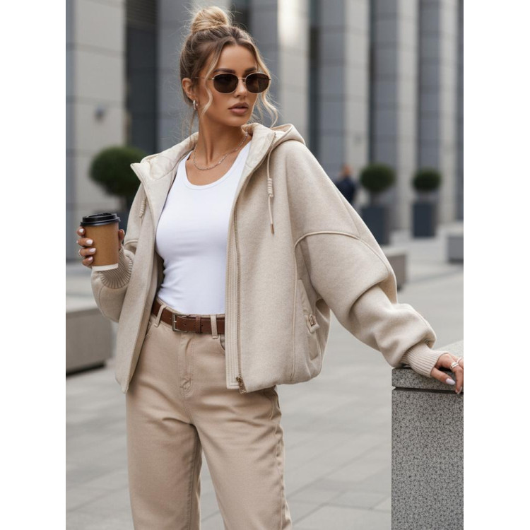 Ženska bež prehodna jakna TY5639