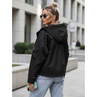 Ženska črna prehodna jakna TY5636