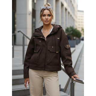Rjava ženska prehodna jakna TY5637