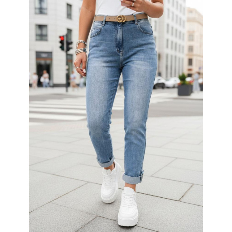 Modre ženske slim fit kavbojke UY2673