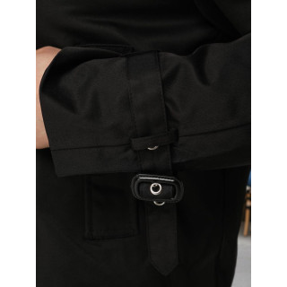 Črn kratki ženski trenčkot NY0770