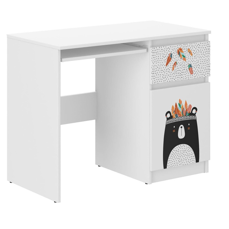 Otroška pisalna miza N-33 - ČRNO-BELI MEDVED