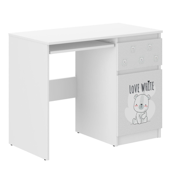Otroška pisalna miza N-33 - BELI MEDVED