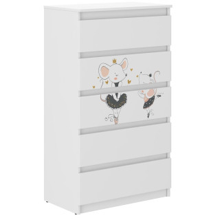 Otroška komoda R-5 - BALETNA MIŠKA