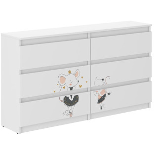 Otroška komoda R-140 - BALETNA MIŠKA
