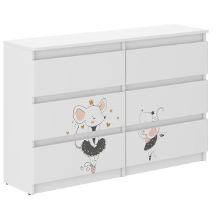 Otroška komoda R-120 - BALETNA MIŠKA