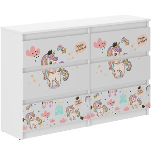 Otroška komoda R-120 - MAVRIČNI SAMOROG