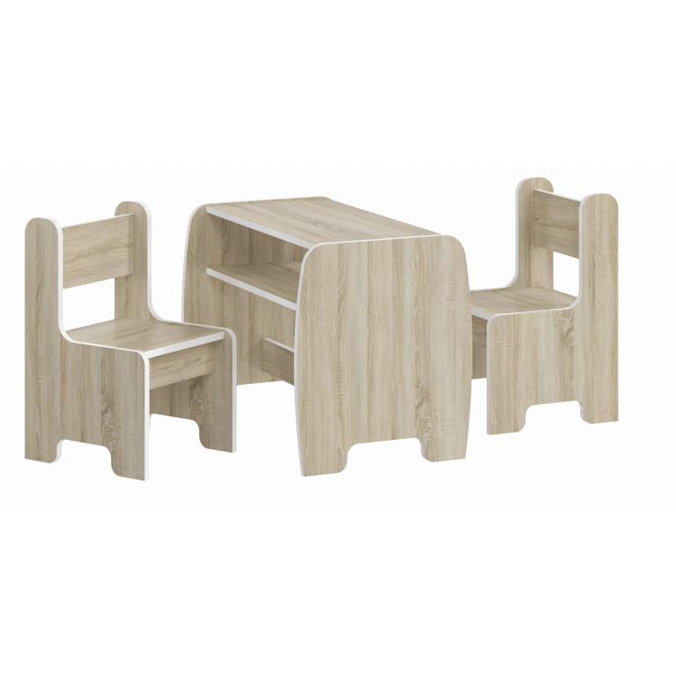 Otroška miza in stolčki - hrast