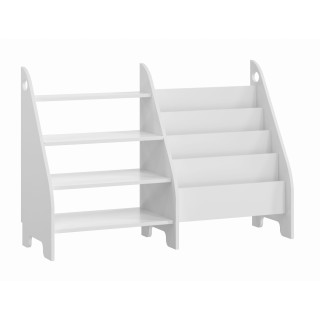 Bela otroška Montessori knjižnica + polica 2v1