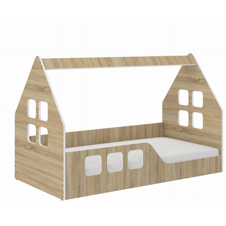 Otroška hišica iz hrasta - 160x80 D