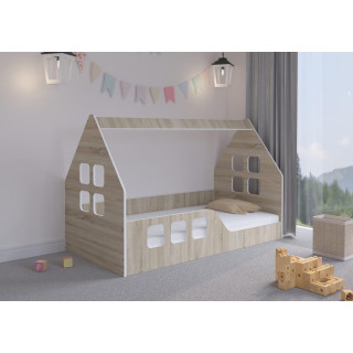Otroška hišica iz hrasta - 160x80 D