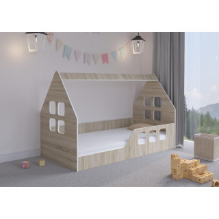 Otroška hišica iz hrasta - 160x80 P