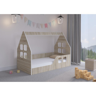 Otroška hišica iz hrasta - 140x70 P