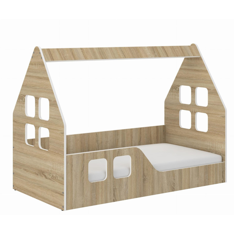 Otroška hišica iz hrasta - 140x70 D