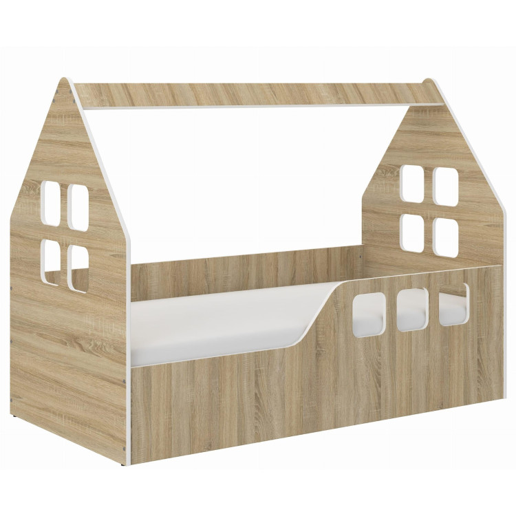 Otroška hišica iz hrasta - 160x80 P