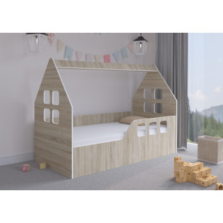 Otroška hišica iz hrasta - 160x80 P