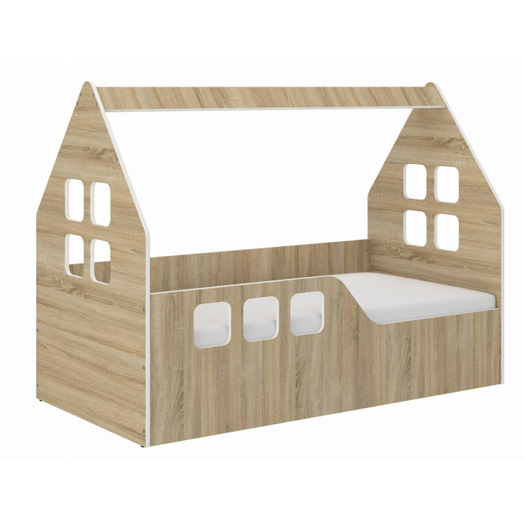 Otroška hišica iz hrasta - 160x80 D