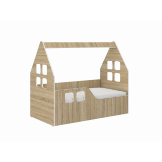 Otroška hišica iz hrasta - 140x70 D