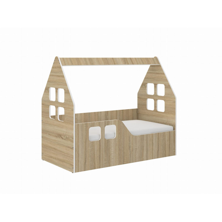 Otroška hišica iz hrasta - 140x70 D