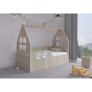 Otroška hišica iz hrasta - 140x70 D