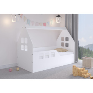 Bela otroška posteljna hišica - 160x80 D