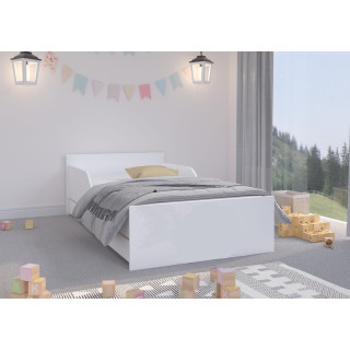 Bela otroška postelja PUFI s predalom - 180x90