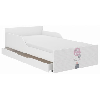 Otroška postelja PUFF s predalom - 160x80 INDIJSKI MEDVED
