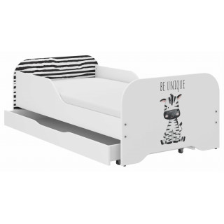 Otroška postelja MIKI - 140x70 ZEBRA