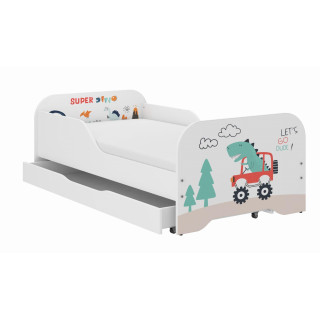 Otroška postelja MIKI - 140x70 T-REX