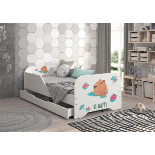 Otroška postelja MIKI - 140x70 CAPYBAR FAMILY