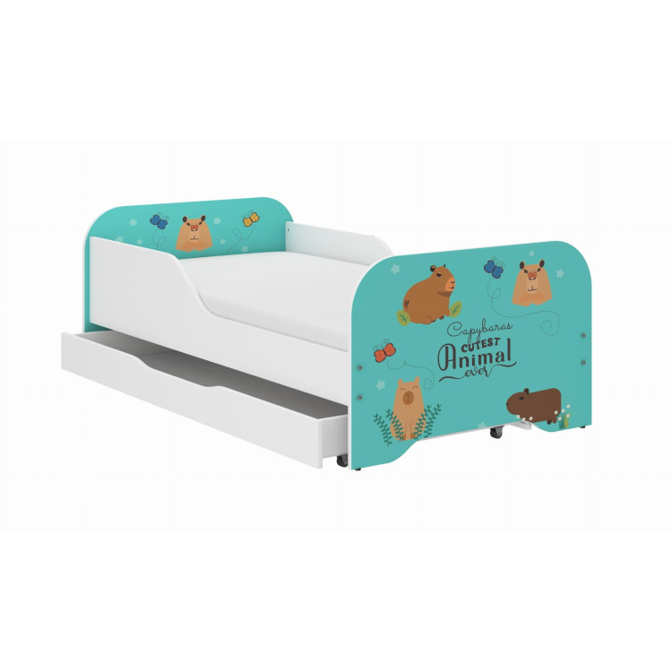 Otroška postelja MIKI - 140x70 CAPYBARS
