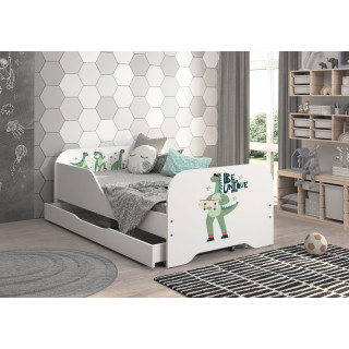 Otroška postelja MIKI - 140x70 DINOZAVER