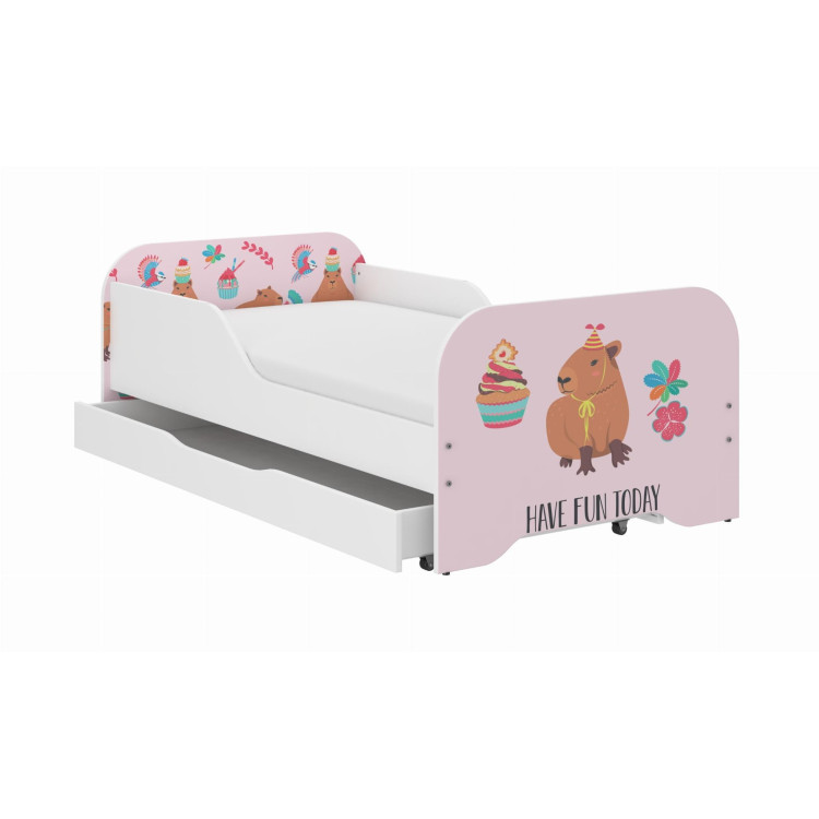 Otroška postelja MIKI - 140x70 KAPYBARA PIŠKOTI