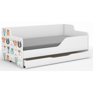 Otroška postelja LILU - 160x80 ŽIVALI
