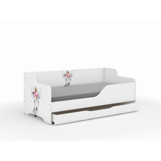 Otroška postelja LILU - 160x80 SRNA Z METULJKOM
