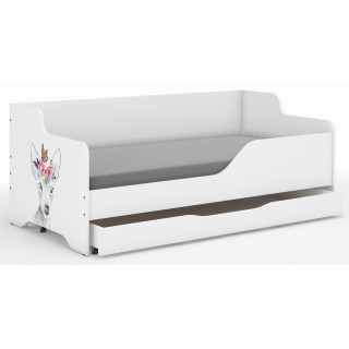 Otroška postelja LILU - 160x80 SRNA Z METULJKOM