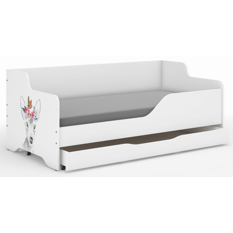 Otroška postelja LILU - 160x80 SRNA Z METULJKOM