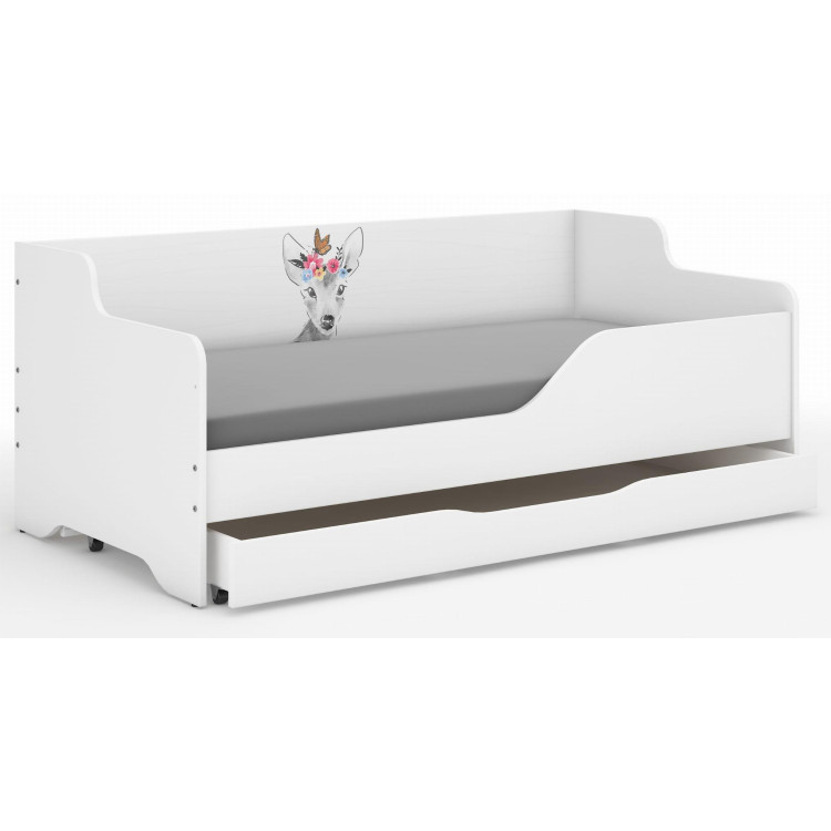 Otroška postelja LILU - 160x80 SRNA Z METULJKOM