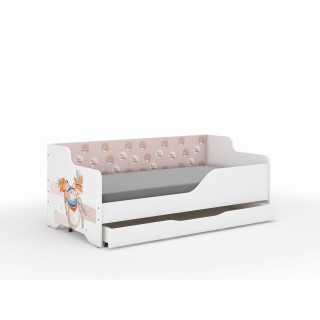 Otroška postelja LILU - 160x80 MEDVED IN LISICE
