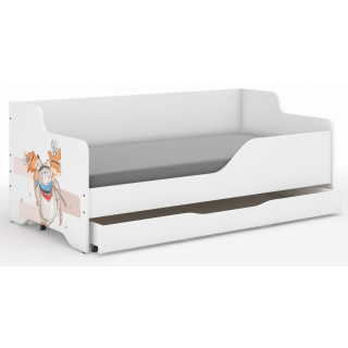 Otroška postelja LILU - 160x80 MEDVED IN LISICE