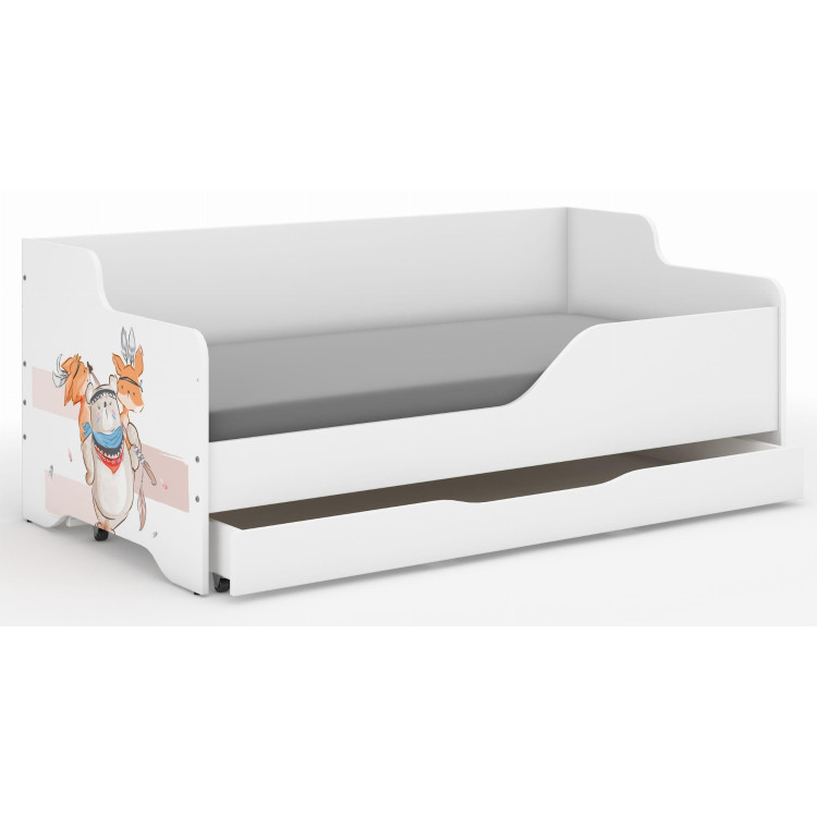 Otroška postelja LILU - 160x80 MEDVED IN LISICE