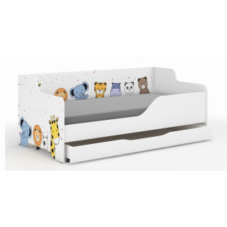 Otroška postelja LILU - 160x80 MINI ZOO
