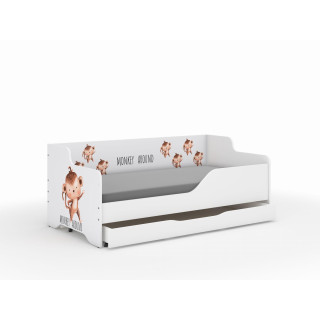 Otroška postelja LILU - 160x80 OPICA