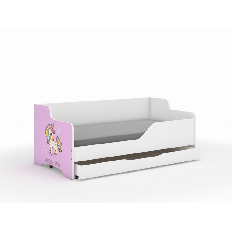 Otroška postelja LILU - 160x80 ROZA SAMOROG