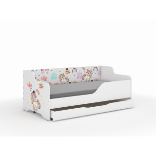 Otroška postelja LILU - 160x80 MAVRIČNI SAMOROG