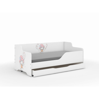 Otroška postelja LILU - 160x80 DEKLIČKA Z BALONOM
