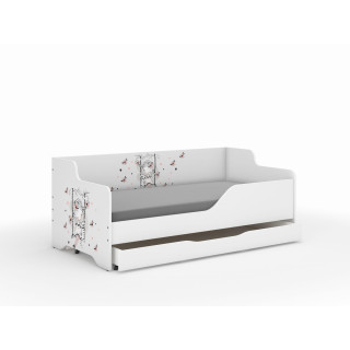 Otroška postelja LILU - 160x80 DEKLIČKA NA GUGALNICI