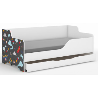 Otroška postelja LILU - 160x80 DINOZAVER