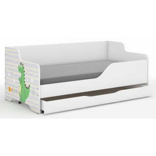 Otroška postelja LILU - 160x80 DINOZAVER