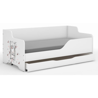 Otroška postelja LILU - 160x80 DEKLIČKA NA GUGALNICI